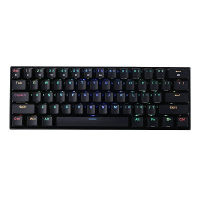 REDRAGON DRACONIC PRO Mechanical 61 Key|Bluetooth 5.0|RGB 9 Colour Modes|Rechargable Battery|Type-C Charging Cable Gaming Keyboard – Black